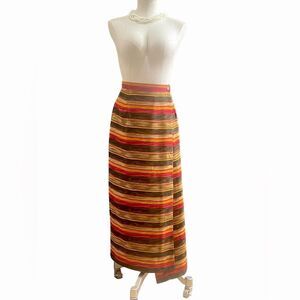 Chic & Colorful: Vintage Multi-Colored Wrap Skirt